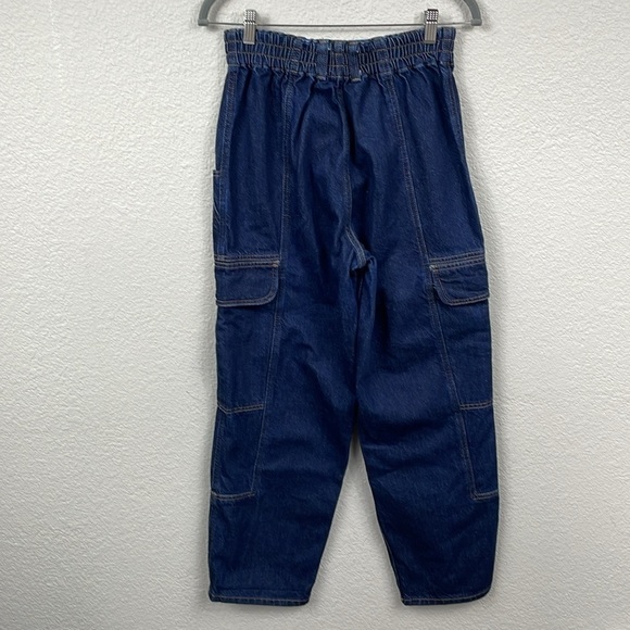 BDG Blaine Cargo Skate Jeans Utility Stretch Waist Loose Dark Wash Sz 29 - Picture 7 of 16